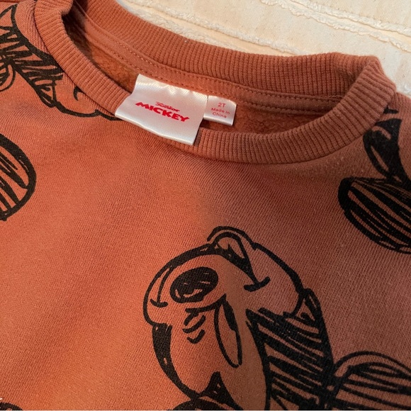 Mickey Mouse Boys Sweatshirt - Brown 2T - Picture 2 of 3